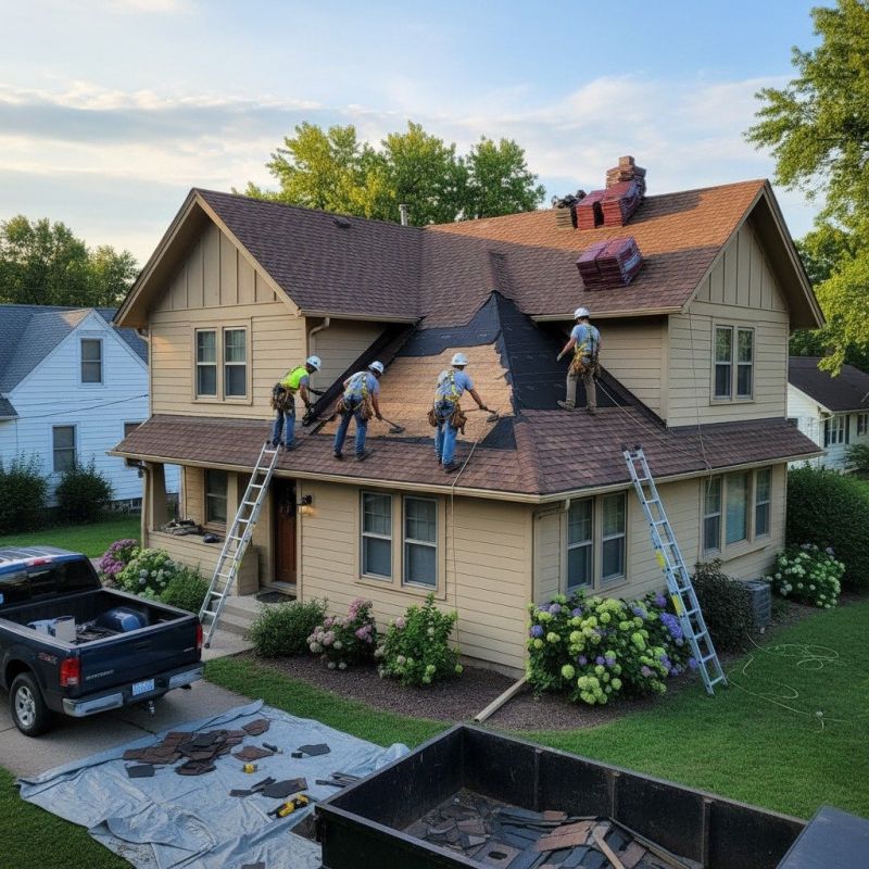 Damaged Roof Replacement in Warwick, RI