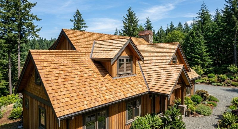 Natural Wood Roof Installation in Fredericksburg, VA