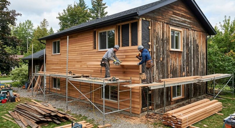 Wood Plank Siding Installation in Fairfield County, CT