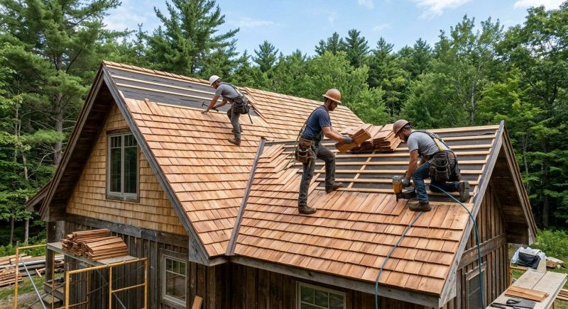 Wooden Roof Installation in Fredericksburg, VA